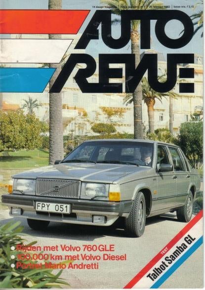 Autorevue 5 1982 : Volvo 760 GLE - Talbot Samba GL, Boeken, Auto's | Folders en Tijdschriften, Gelezen, Algemeen, Ophalen of Verzenden