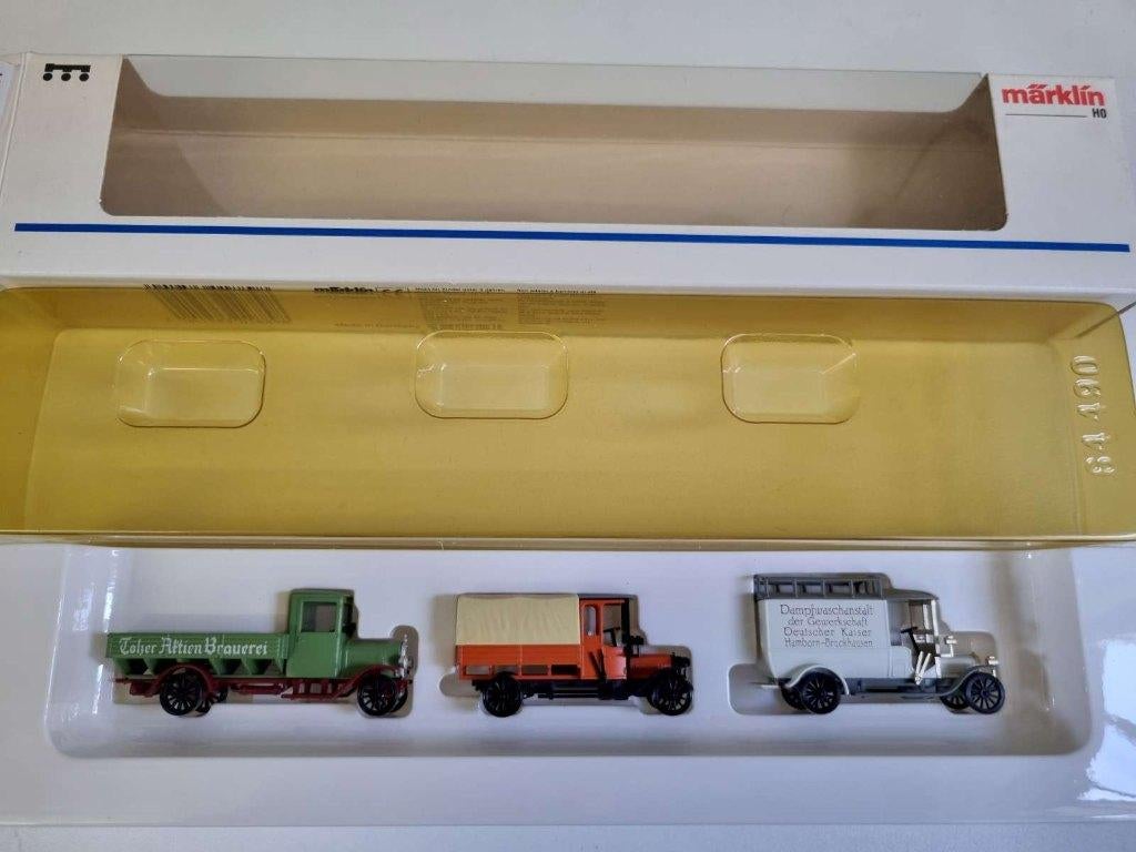 Märklin 1889 - Oldtimer-Lieferwagen Set (1:87), Ophalen of Verzenden, Zo goed als nieuw, Bus of Vrachtwagen, Overige merken
