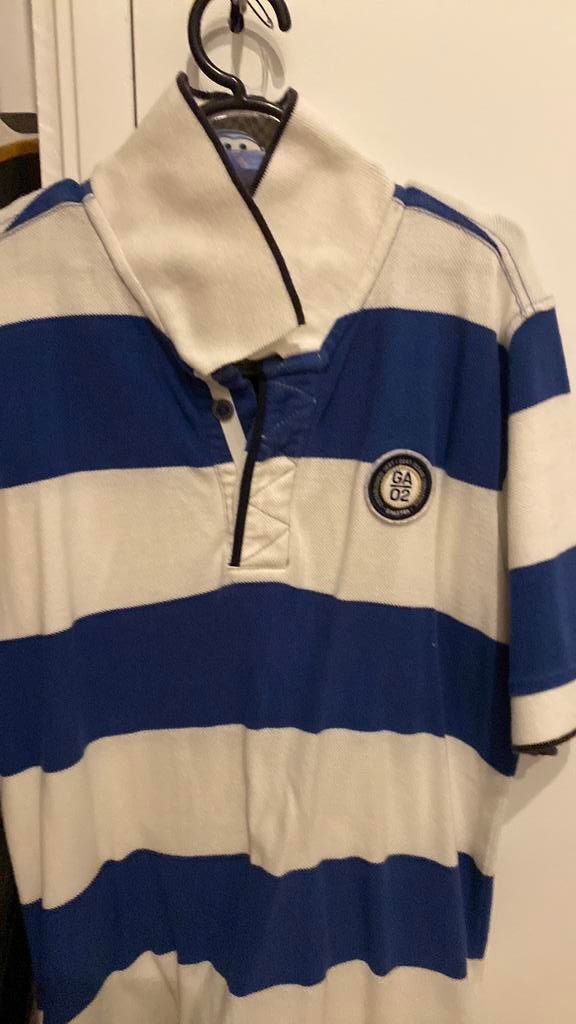Gaastra polo maat 152 blsuw wit gestreept voir jongen, Ophalen of Verzenden, Zo goed als nieuw, Jongen, Shirt of Longsleeve