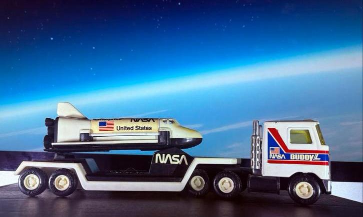 Vintage NASA Space Shuttle Speelgoed