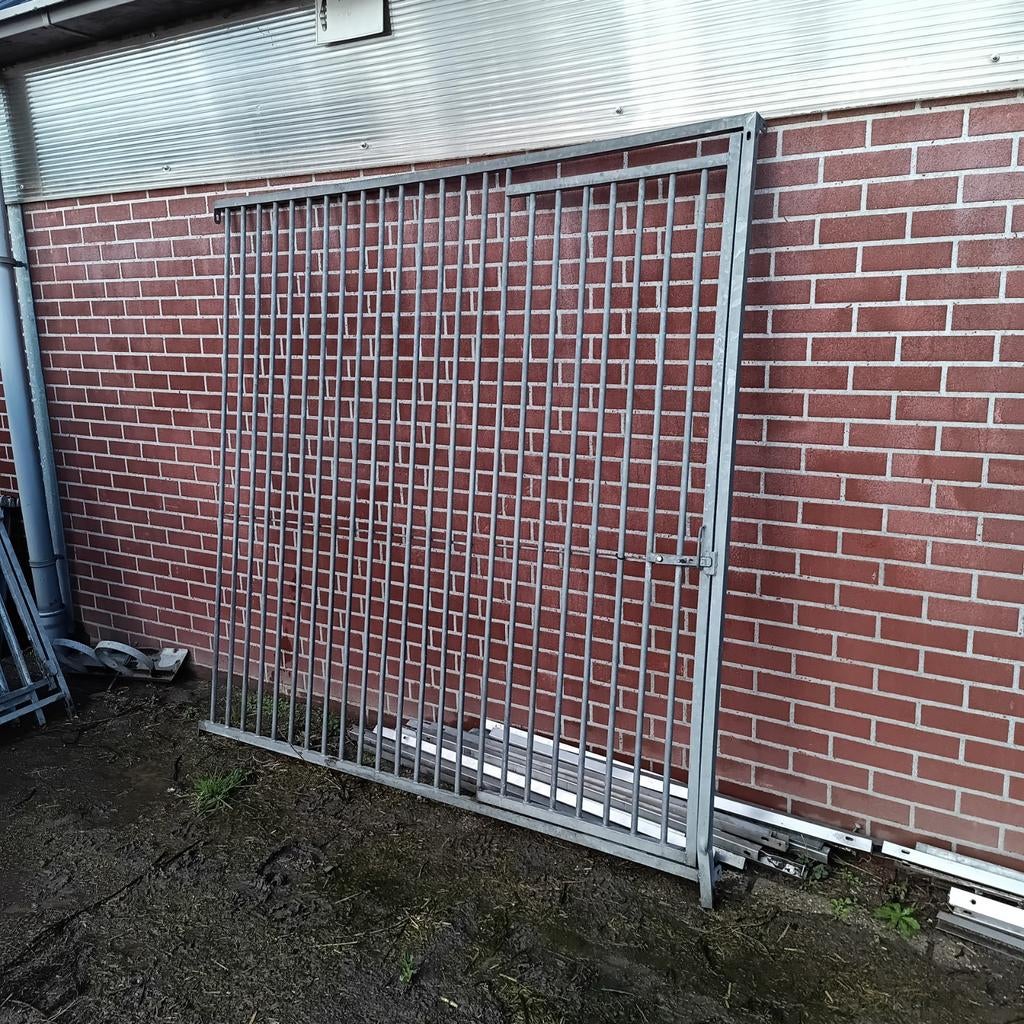 Kennelpaneel 200x200cm deurpaneel hondenkennel ren, Ophalen, IJzer