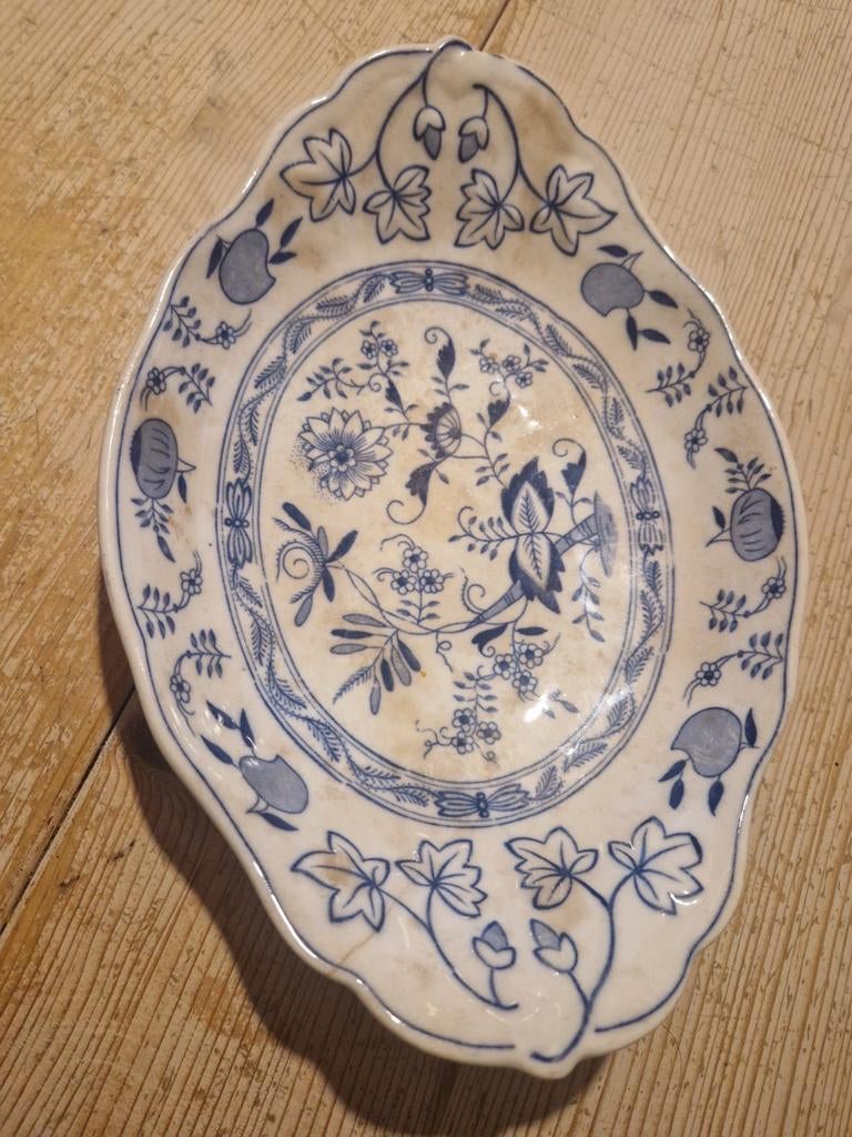 Schaal met blue union, Antiek en Kunst, Ophalen of Verzenden