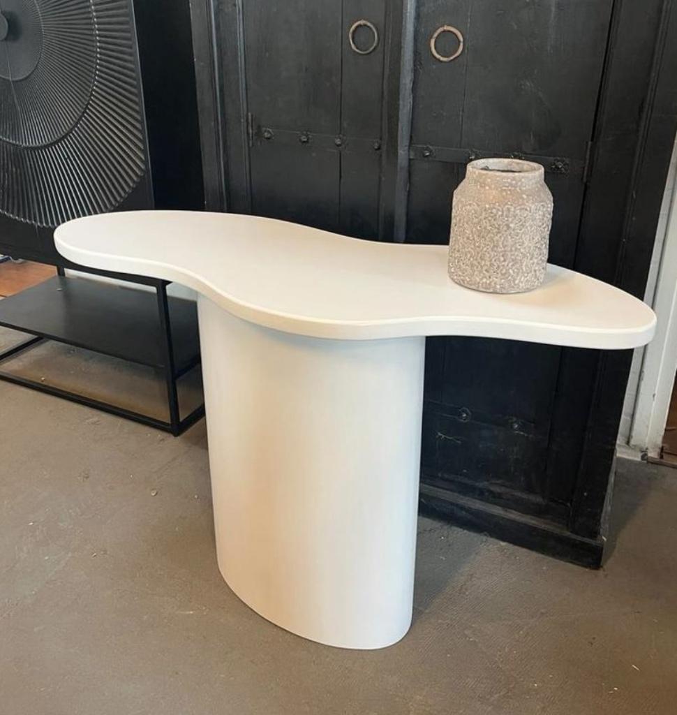 Magazijn Leegverkoop Sidetable Organisch Wit Beton look MDF, Nieuw, Ophalen of Verzenden, Info@wkhome.nl, Argonweg 20 Amersfoort