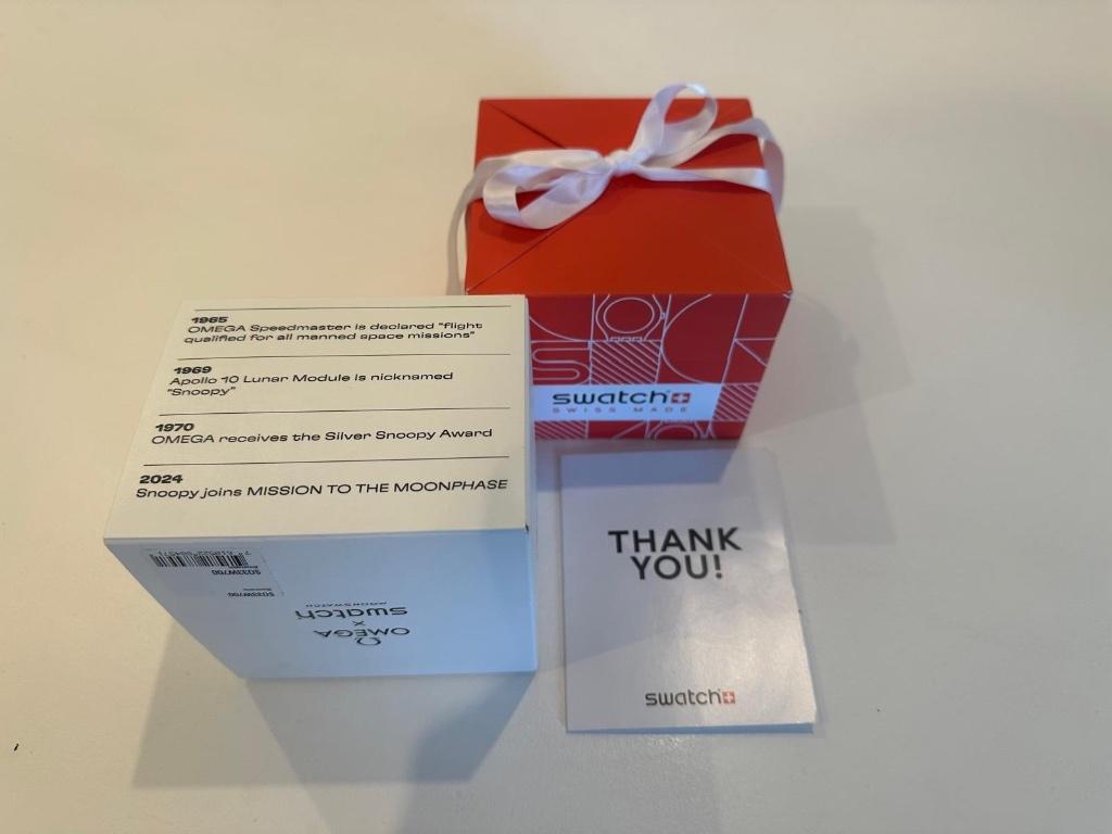 Omega Swatch Mission to the Moonphase Full Moon Snoopy, Kunststof, Polshorloge, Nieuw, Kunststof