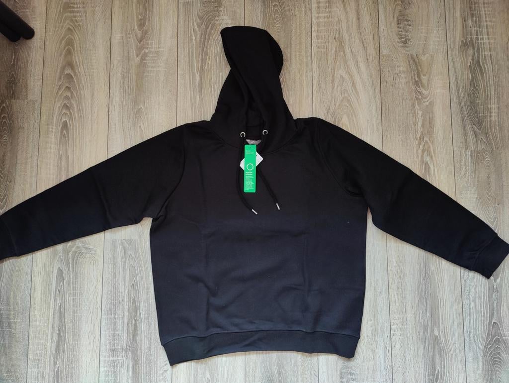 Trui hoodie sweatshirt zwart basic 46/L dames uniseks NIEUW, Ophalen of Verzenden, Nieuw