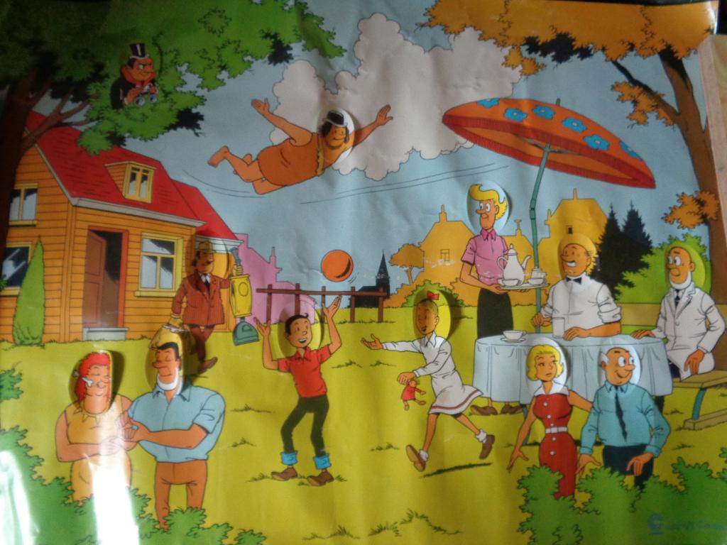 Suske en Wiske poster Centra 1975, Verzamelen, Ophalen of Verzenden, Suske en Wiske, Gebruikt, Plaatje, Poster of Sticker