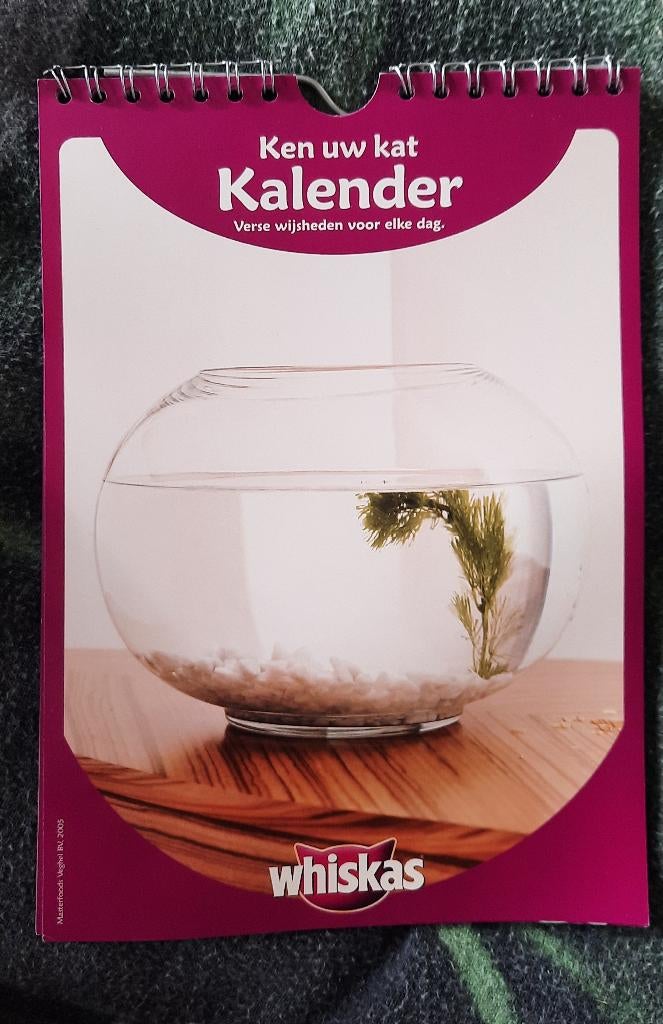 ken uw kat kalender - whiskas - nieuw, Ophalen of Verzenden, Nieuw