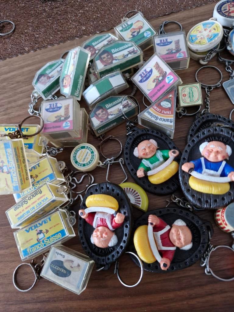 Partij Vintage Sleutelhangers - Diverse Merken en Types Kaas, Ophalen of Verzenden, Gebruikt, Merk