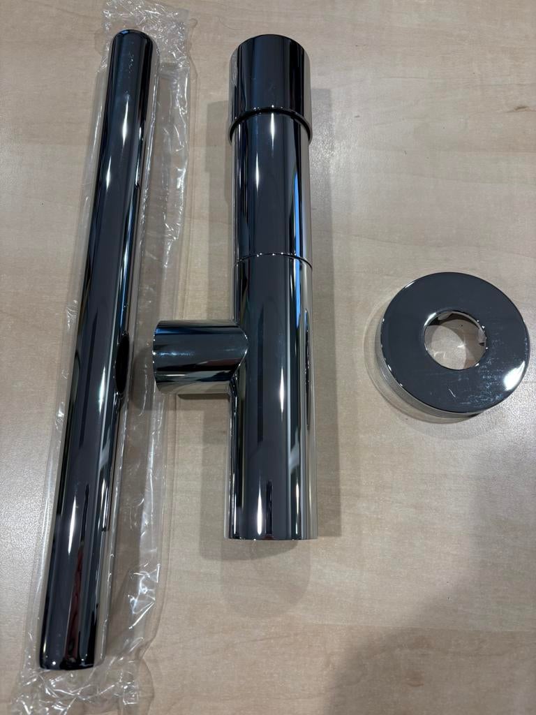 Alape Sifon 1 1/4 met rozet, Doe-het-zelf en Verbouw, Ophalen of Verzenden, Nieuw, Chroom, Wastafel