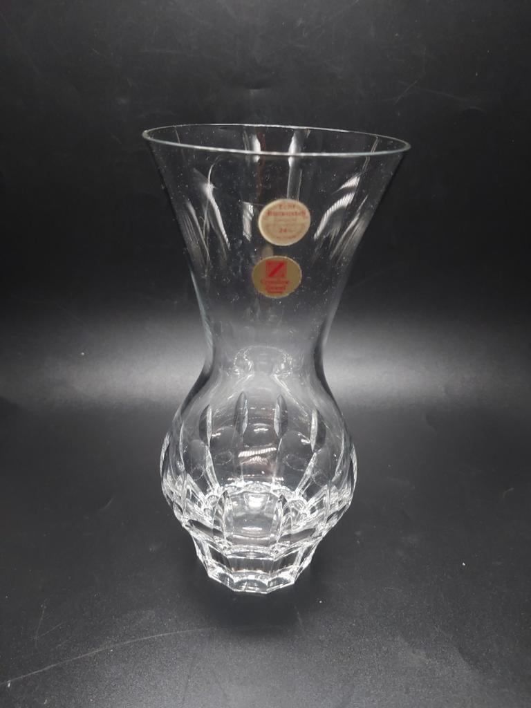 Vintage kristallen vaasje Zwiesel Germany 24% loodkristal, Ophalen of Verzenden