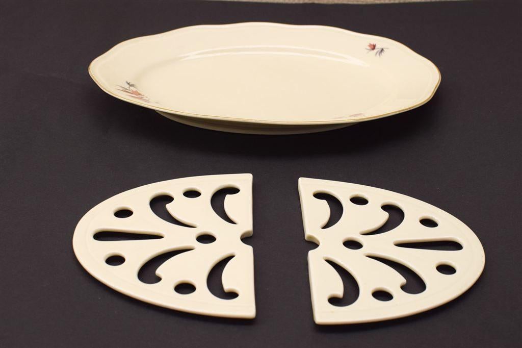 Pirkenhammer porseleinen Lekschaal/uitlekschaal 45692, Gebruikt, Ophalen of Verzenden, Bord(en), Wedgwood