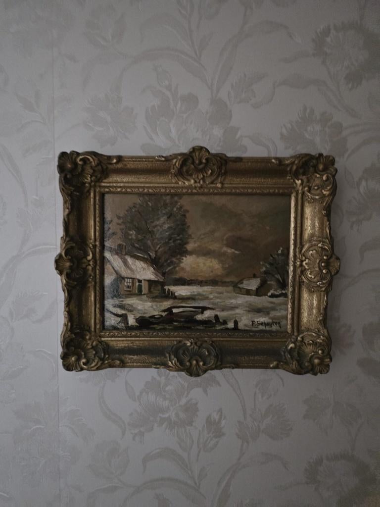 Schilderij P. Schouten, Ophalen