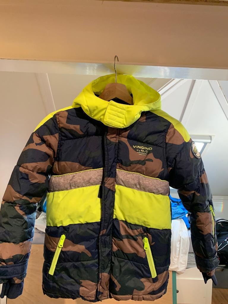 ski jas Vingino camouflage, Kinderen en Baby's, Jongen of Meisje, Ophalen of Verzenden, Zo goed als nieuw, Vingino
