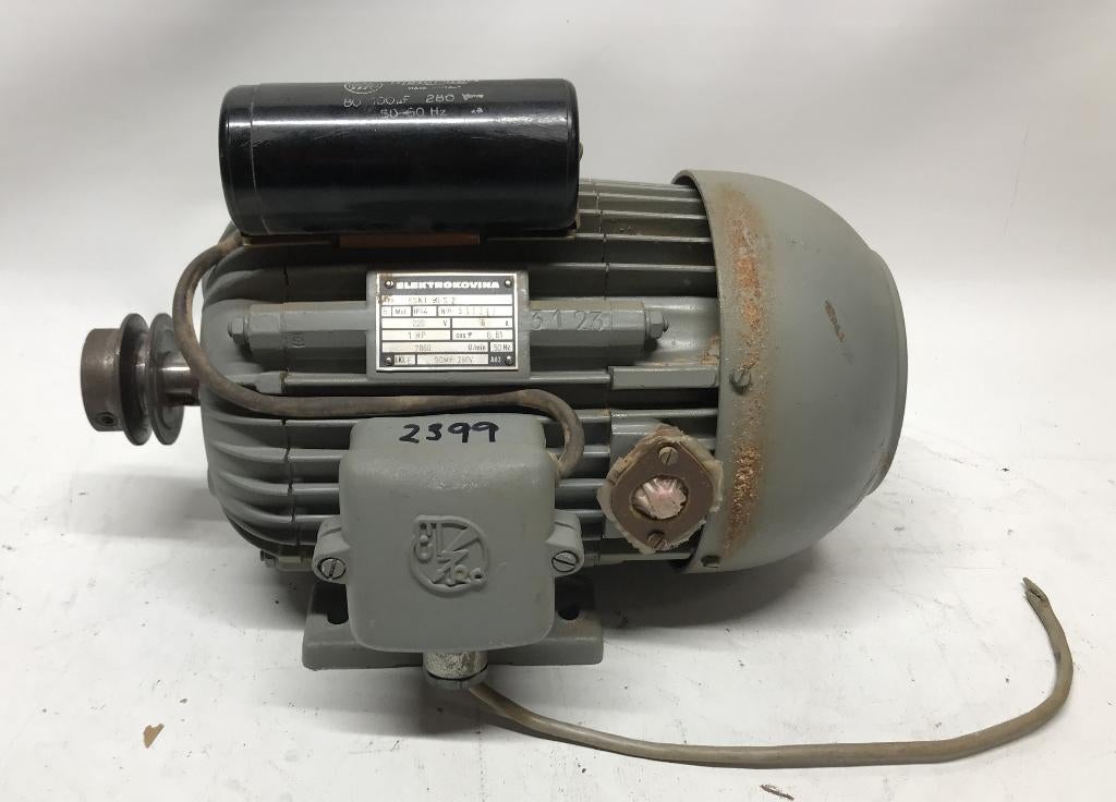 Elektromotor, Elektrokovina, ESKT 90 S 2, 230 volt, Doe-het-zelf en Verbouw, Motoren, Ophalen of Verzenden, Gebruikt, Elektromotor
