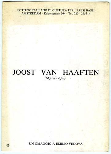 Joost van Haaften, Ophalen of Verzenden, Zo goed als nieuw, Schilder- en Tekenkunst