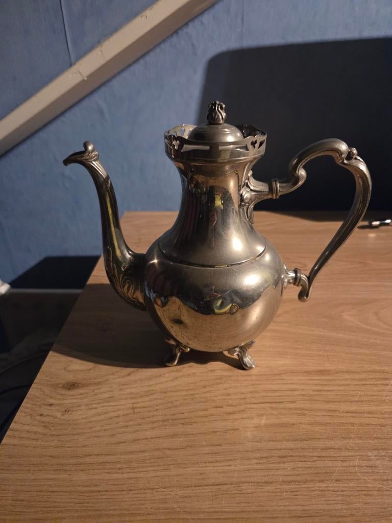 Zilveren theepot, Antiek en Kunst, Ophalen of Verzenden