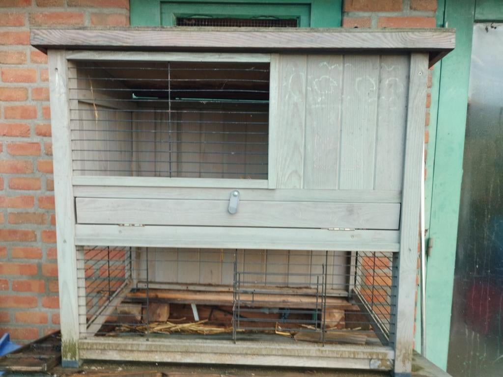 Konijnenhok, Dieren en Toebehoren, Ophalen, 90 cm of meer, Konijn, Hok