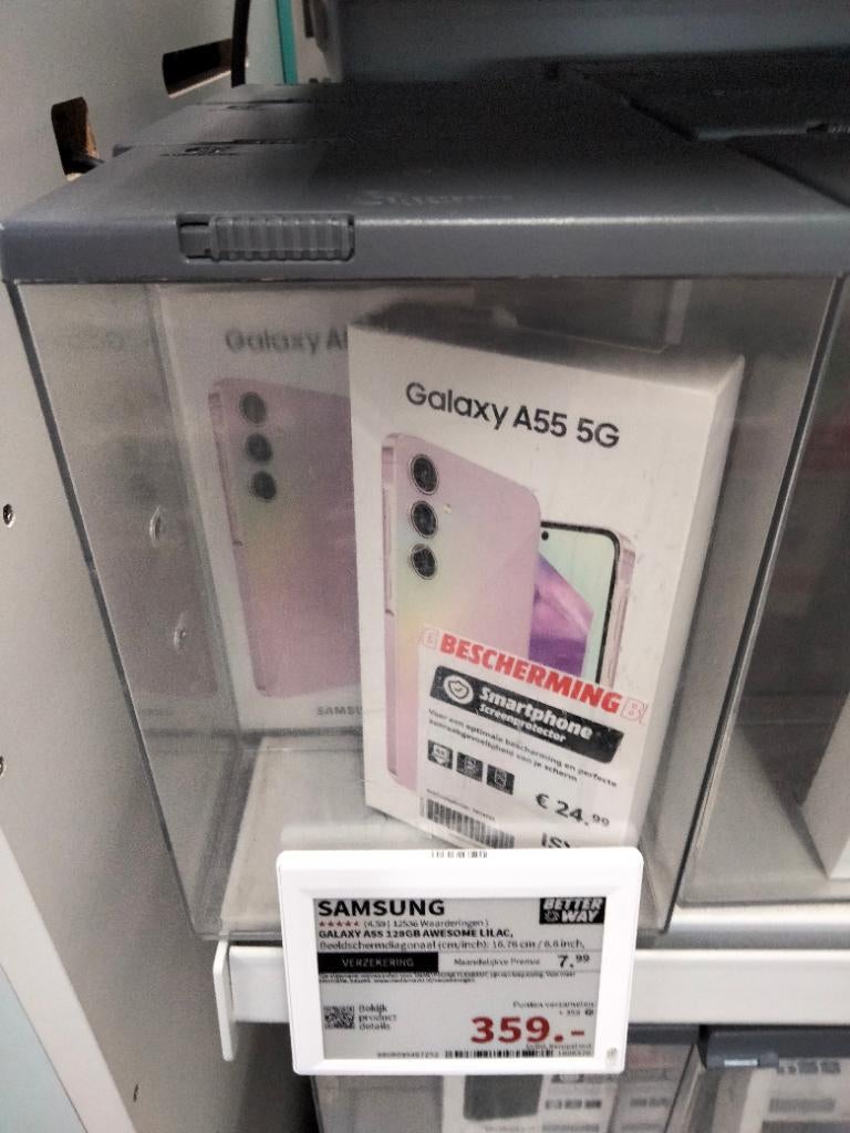 SAMSUNG Galaxy A55 - 128 GB Paars, Telecommunicatie, Mobiele telefoons | Samsung, Nieuw, Galaxy A, 128 GB, Android OS, 10 megapixel of meer