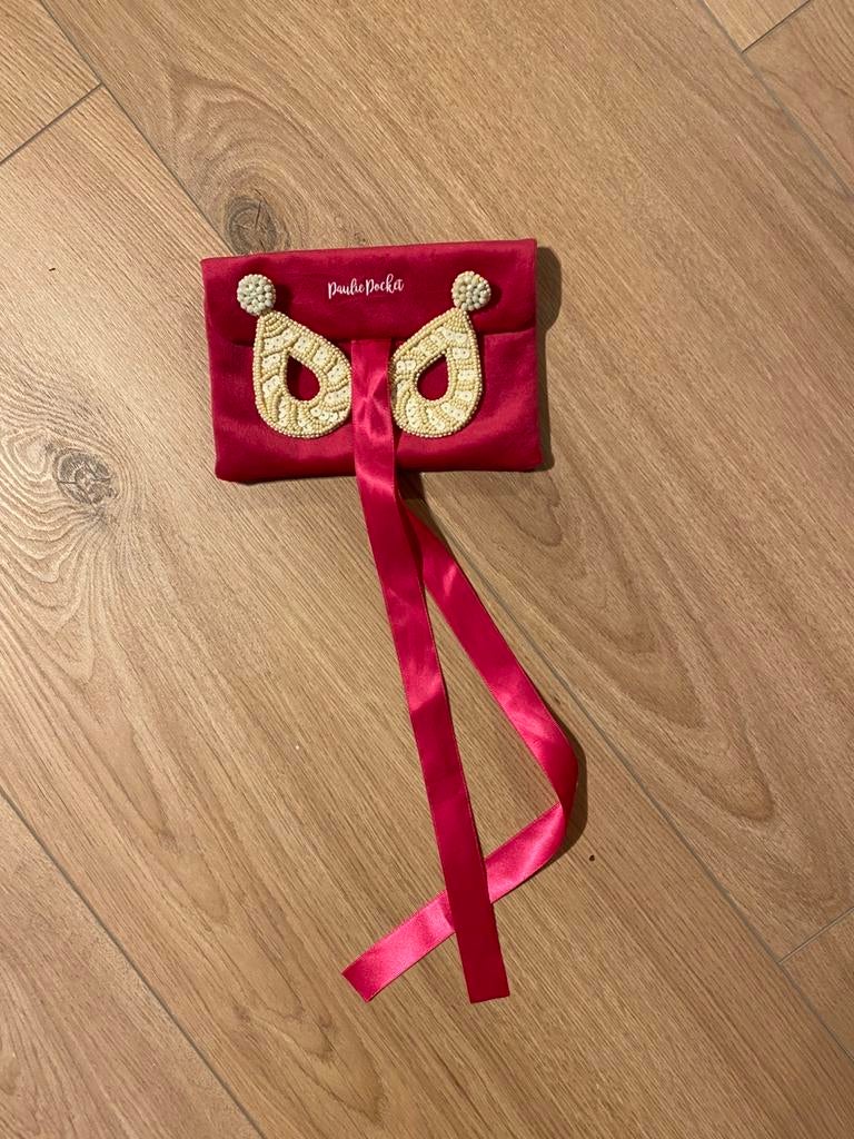 Oorbellen Paulie Pocket, Sieraden, Tassen en Uiterlijk, Oorbellen, Ophalen of Verzenden, Zo goed als nieuw, Beige, Overige materialen