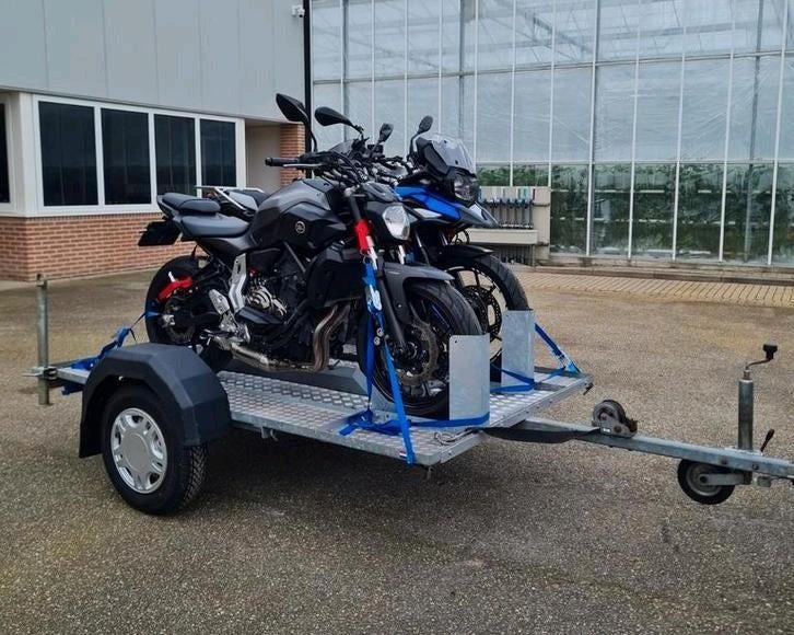 Motortrailer / Motoraanhanger te huur Inc. Spanbanden!, Aanhangwagen