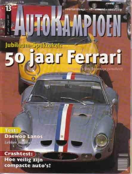Autokampioen 13 1997 : Volvo V70R / S70R - Audi A8 - Ferrari, Ophalen of Verzenden, Gelezen, Algemeen