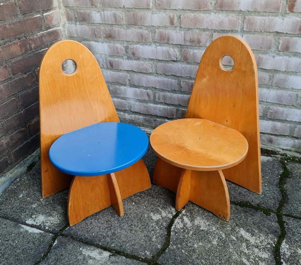 Kinderstoelen Rolf model Apollo 2 stuks hout prima staat , Kinderen en Baby's, Ophalen, Gebruikt, Stoel(en)