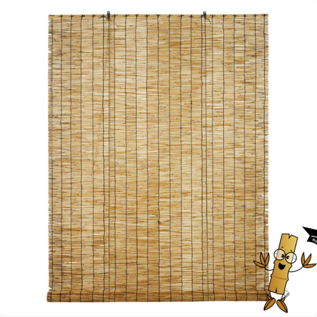 Rieten rolgordijnen natuurlijk en betaalbaar! Nu 15% korting, Nieuw, Natuurlijk riet, Bruin, 150 tot 200 cm