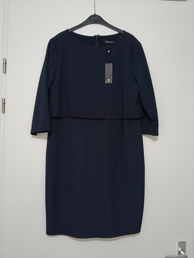 Mooie blauwe jurk van SRNDPTY - Maat 46, Maat 38/40 (M), Blauw, Ophalen of Verzenden, Zo goed als nieuw