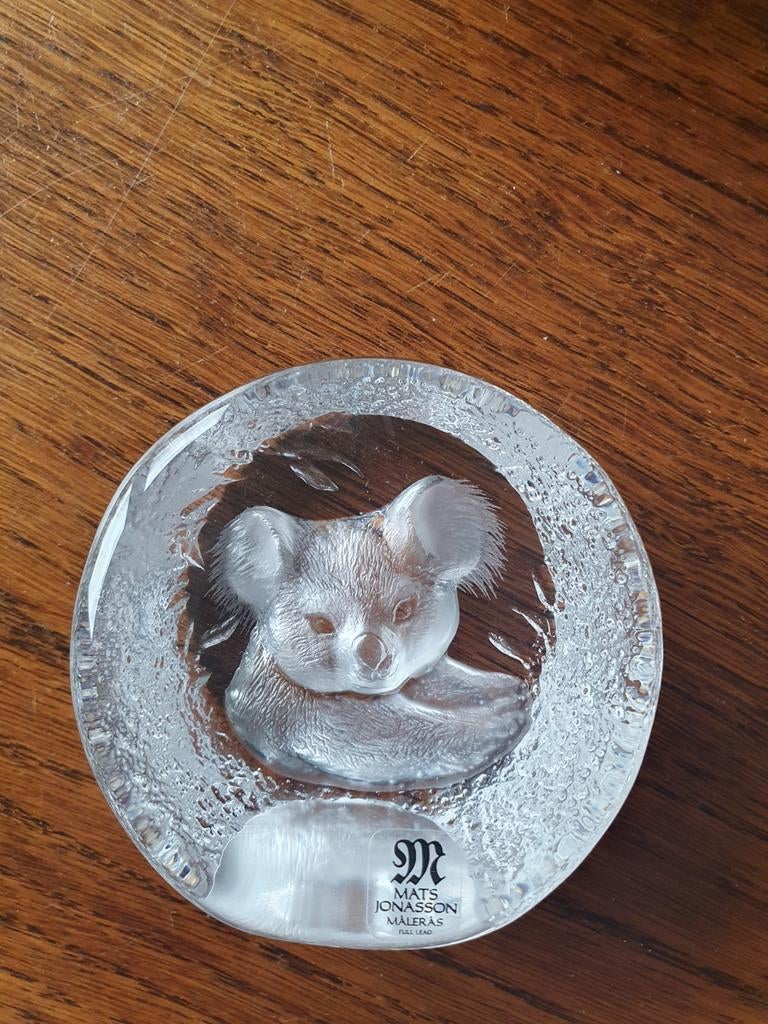 Koala Zweeds Kristal Mats Jonasson wildlife, Antiek en Kunst, Ophalen of Verzenden
