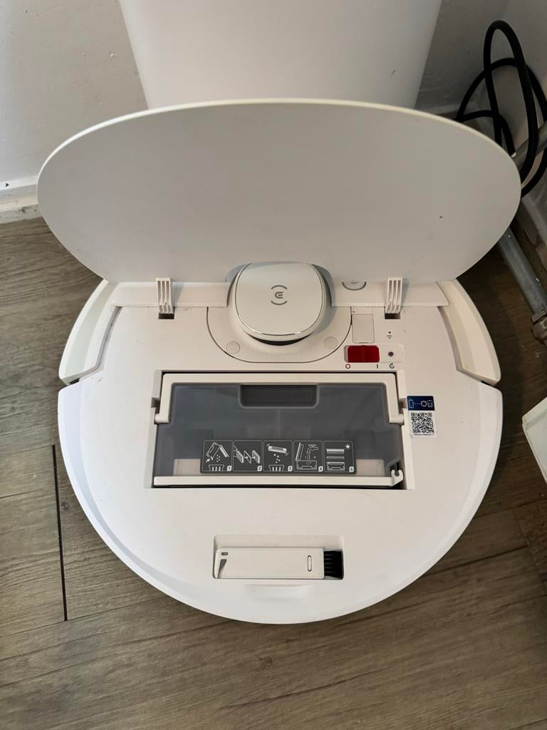 Ecovcs Deebot T9+ Robotstofzuiger met Mop + Extra's, Witgoed en Apparatuur, Ophalen of Verzenden, Zo goed als nieuw, Stofzak, Robotstofzuiger