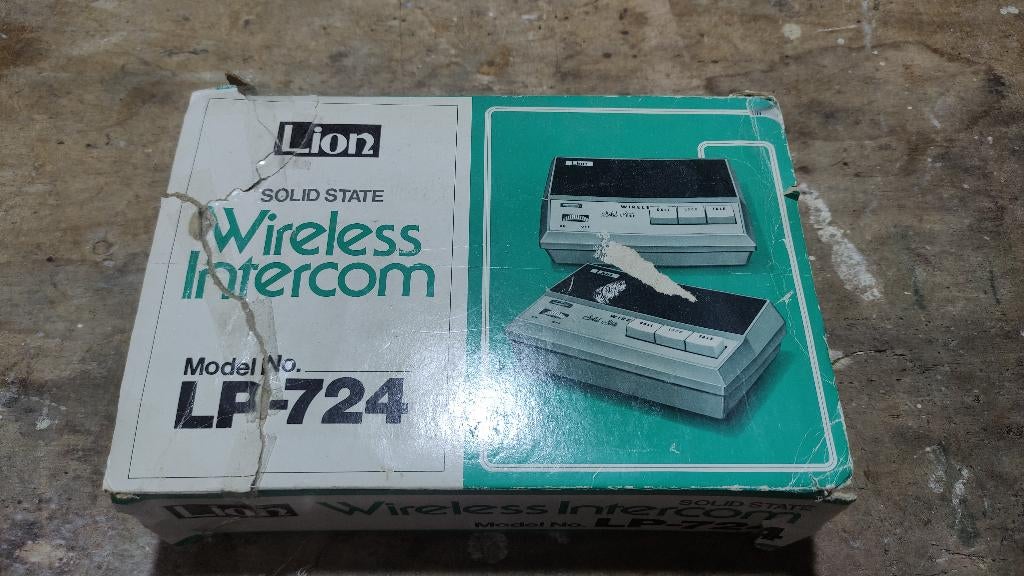 Retro intercom Lion LP-724 in doos, Ophalen of Verzenden, Terugspreekfunctie, Gebruikt, Bedraad