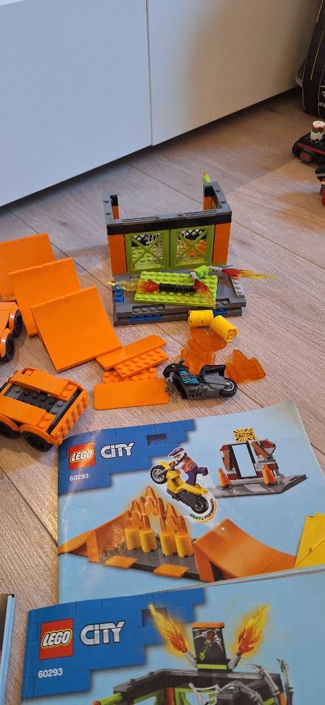 Lego City Stuntz 60294 en 60293, Ophalen of Verzenden, Gebruikt, Lego
