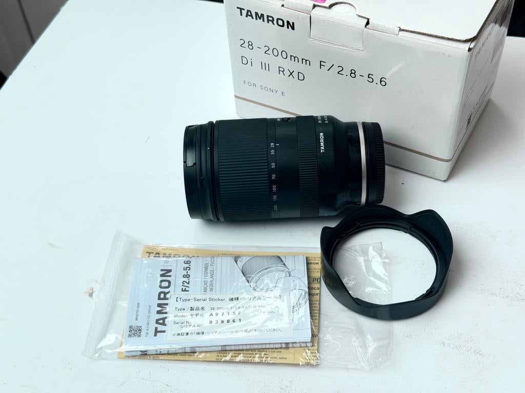 Tamron 28-200mm F/2.8-5.6 Di III RXD, Audio, Tv en Foto, Fotografie | Lenzen en Objectieven, Ophalen of Verzenden, Zo goed als nieuw