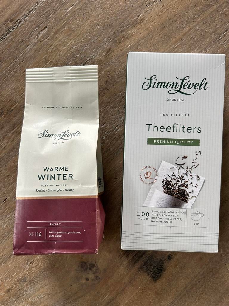 Simon Lévelt winterthee en theefilters, Ophalen of Verzenden