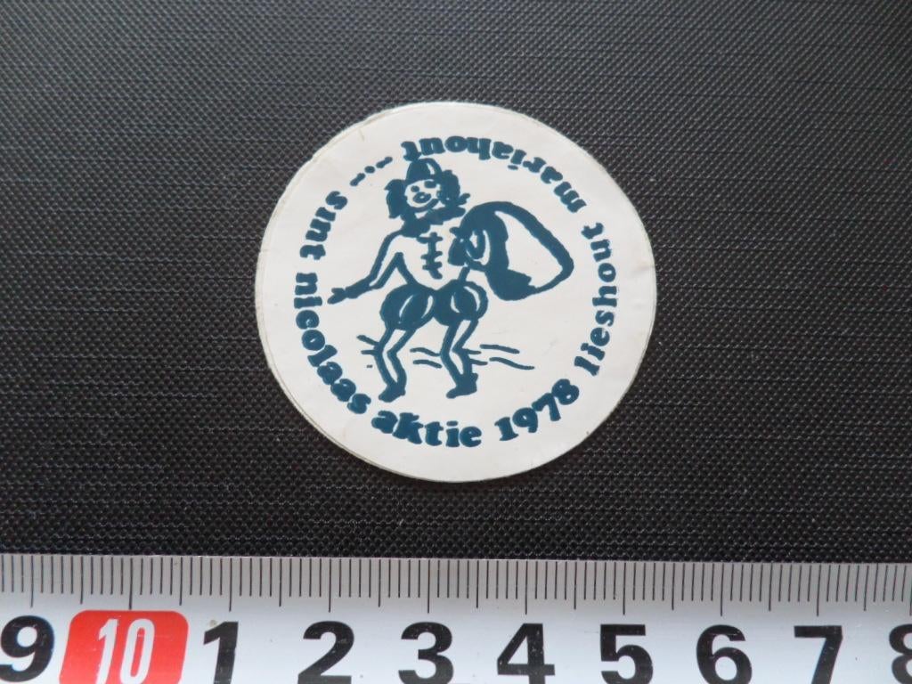 sticker 122 mariahout lieshout 1978 sint nicolaas aktie, Verzamelen, Ophalen, Zo goed als nieuw