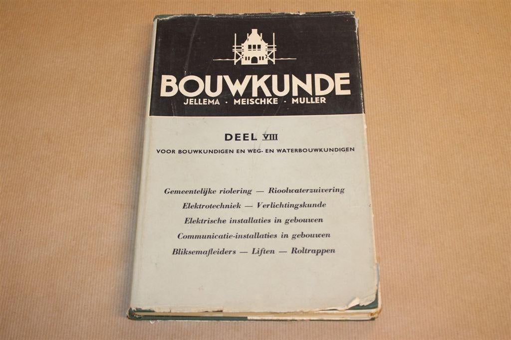 Bouwkunde Deel 8 - Jellema - 1965, Ophalen of Verzenden, Gelezen, Bouwkunde