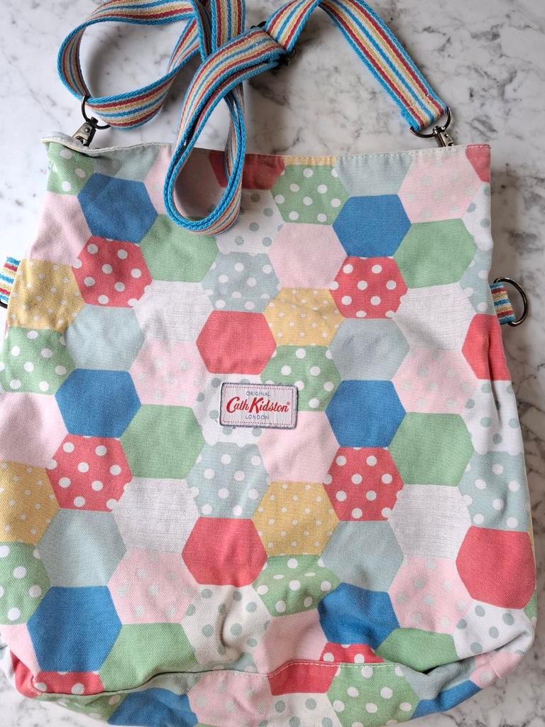 Cath Kidston omkeerbare tas messenger bag schoudertas, Verzenden, Gebruikt, Overige kleuren, Overige merken