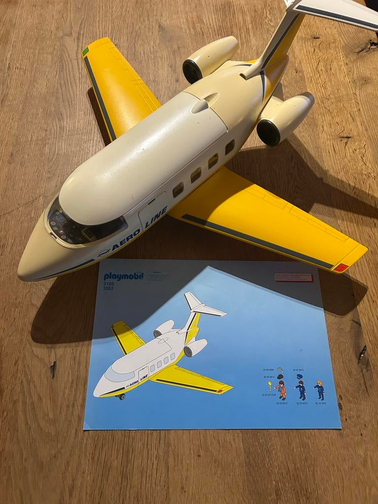 PLAYMOBIL Passagiersvliegtuig 3185 - Verkleurd, Kinderen en Baby's, Speelgoed | Playmobil, Gebruikt, ., Ophalen of Verzenden, .
