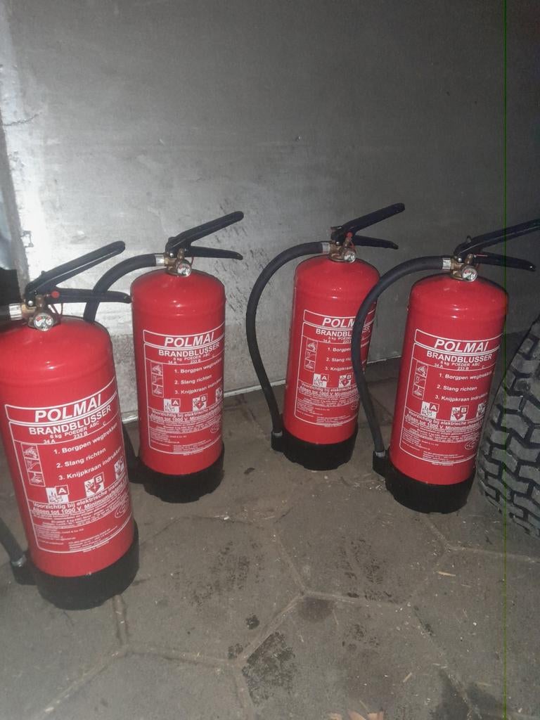 6 kg abc poeder brandblussers  brand blusser, Ophalen of Verzenden, Zo goed als nieuw, Brandblusser