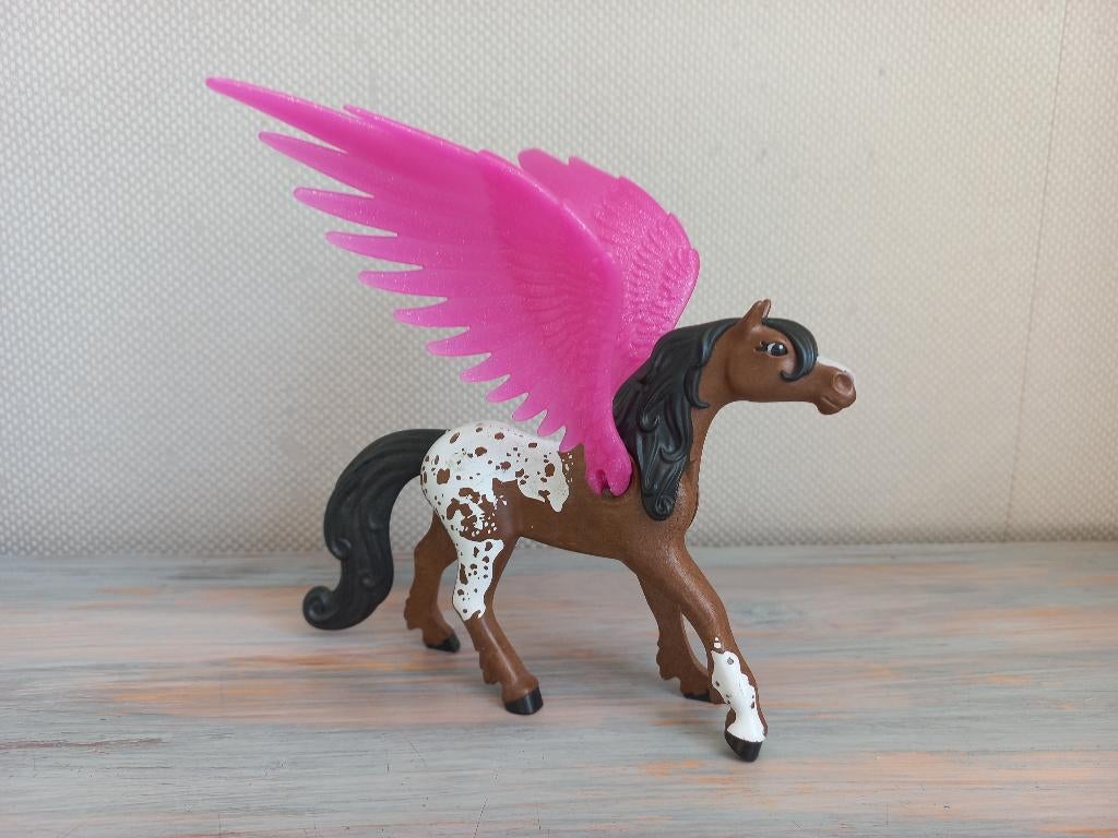 Playmobil Pegasus Paard, Bruin/Roze uit set 70074, Kinderen en Baby's, Speelgoed | Playmobil, Zo goed als nieuw, Los playmobil