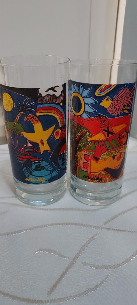 CORNEILLE glazen 2 stuks (*), Ophalen of Verzenden, Zo goed als nieuw, Frisdrankglas