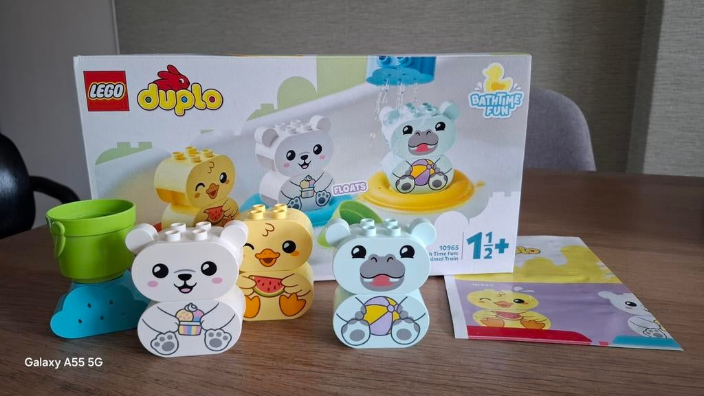 LEGO DUPLO Pret in Bad: Drijvende Dierentrein, Kinderen en Baby's, Speelgoed | Duplo en Lego, Ophalen of Verzenden, Zo goed als nieuw