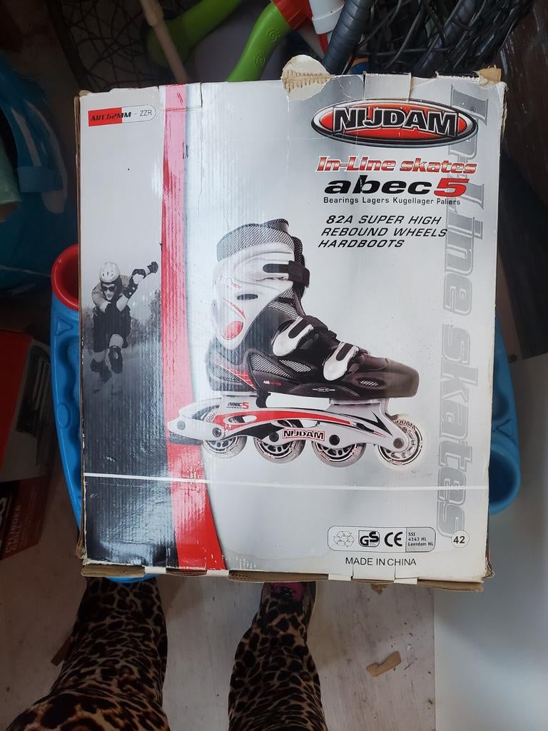 Nijdam Inline Skates ABEC 5 - Maat 42, Gebruikt, Heren, Inline skates 4 wielen, Ophalen