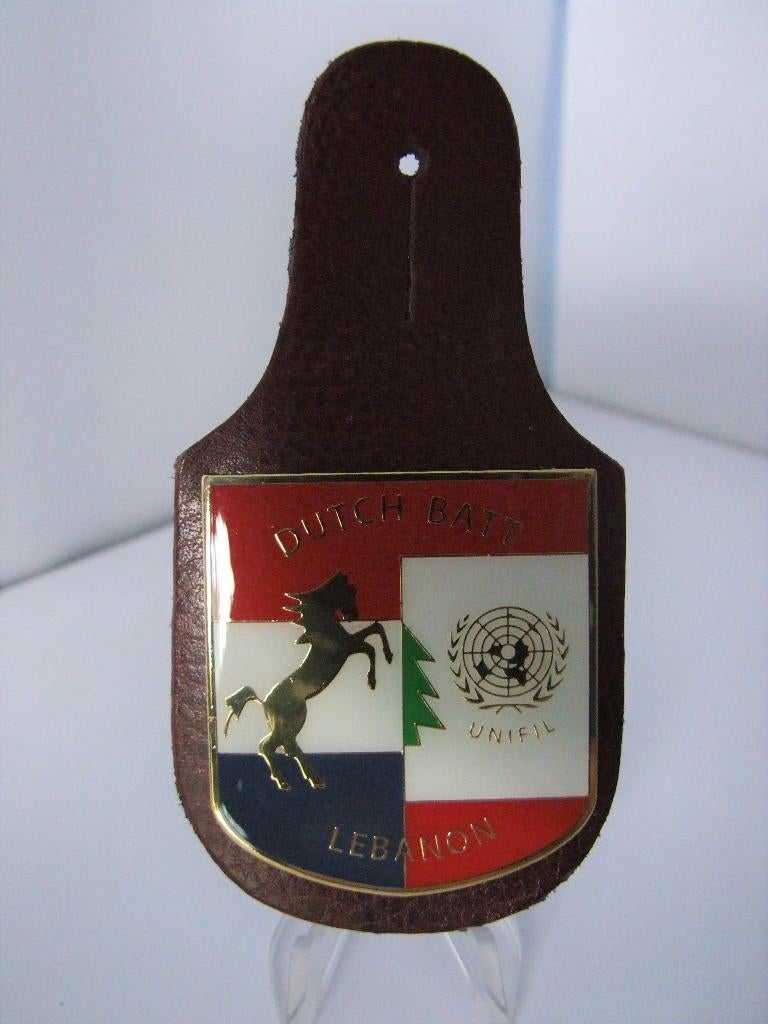 Unifil,Dutchbatt,44ste,Borstzak,Hanger,Lebanon, Verzenden, Landmacht, Nederland, Embleem of Badge