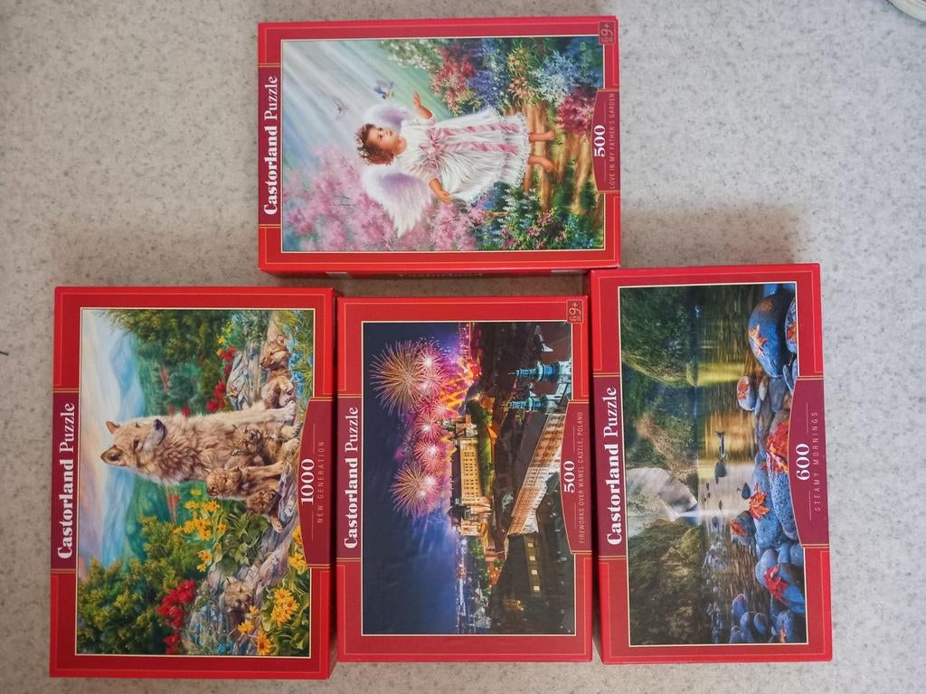 Mooie puzzels van Castorland (Nijmegen oost), Ophalen of Verzenden, 500 t/m 1500 stukjes, Zo goed als nieuw, Legpuzzel