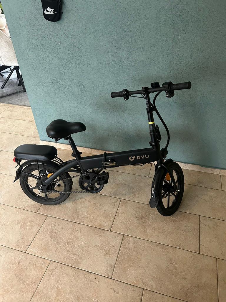 Elektrische vouwfiets DYU, Fietsen en Brommers, Fietsen | Vouwfietsen, Heren, Zo goed als nieuw, Ophalen, Overige merken