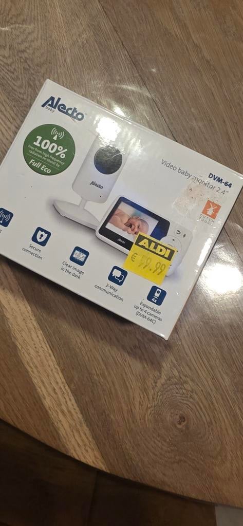 Alecto Baby DVM-64 video babyfoon, Ophalen of Verzenden, Gebruikt, 250 meter of meer, Camera
