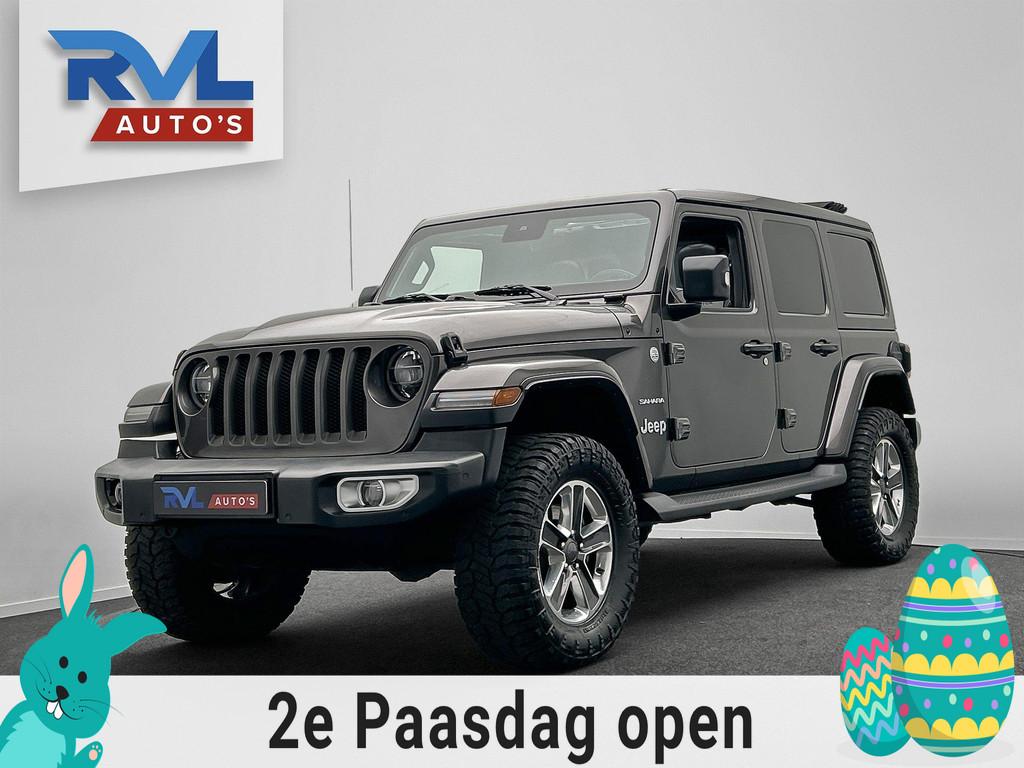 Jeep Wrangler 2.0T Sahara | Grijs Kenteken | LPG-G3 | Skydak, Auto's, Adaptive Cruise Control, 4 cilinders, Vierwielaandrijving