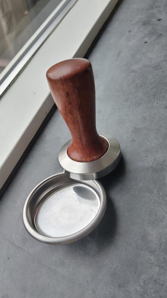 58mm tamper Motta en blindfilter, Ophalen of Verzenden, Gebruikt