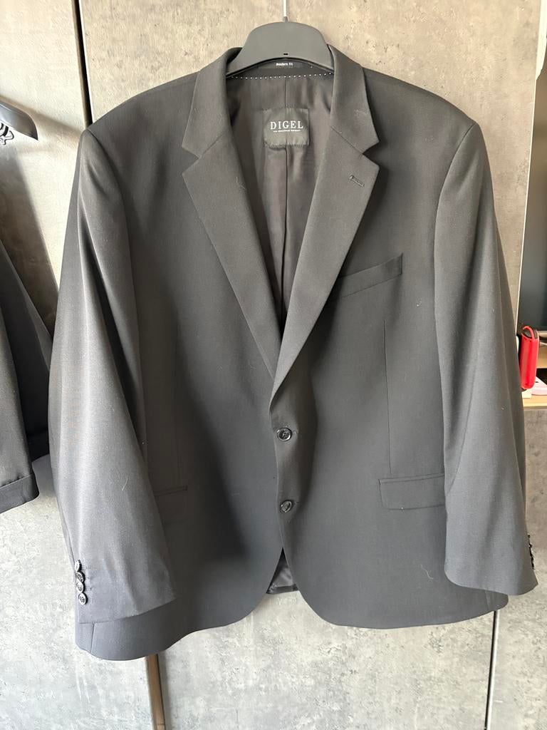 Kostuum zwart, Kleding | Heren, Kostuums en Colberts, Ophalen, Zo goed als nieuw, Maat 52/54 (L), Zwart